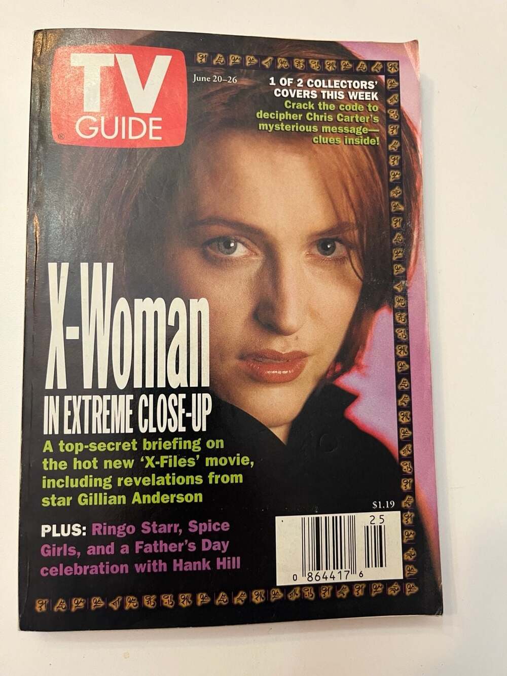 TV Guide Magazine June 20-26 Gillian Anderson X-Files Cover